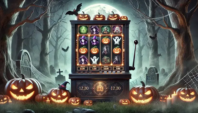 Halloween slot machine graphics