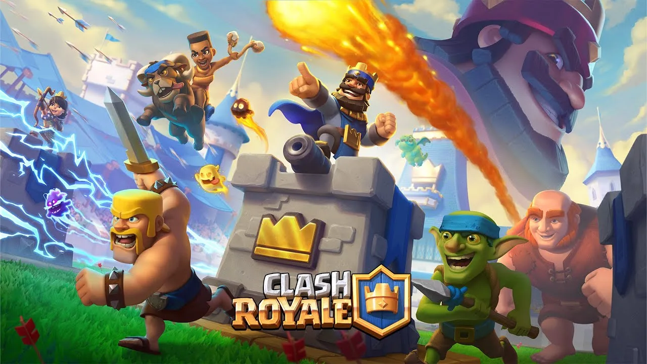 Clash Royale gameplay screenshot showcasing battle strategy