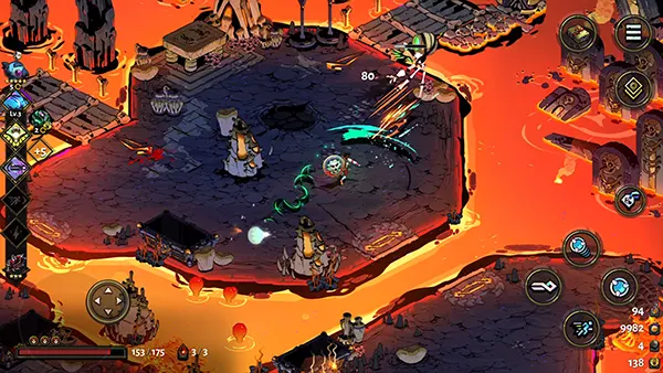 Touch controls layout